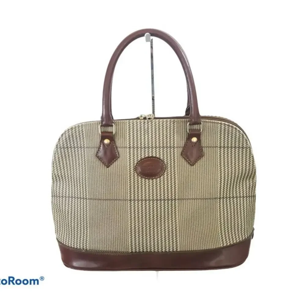 Vintage Tropea Italy Canvas Top Handle Satchel